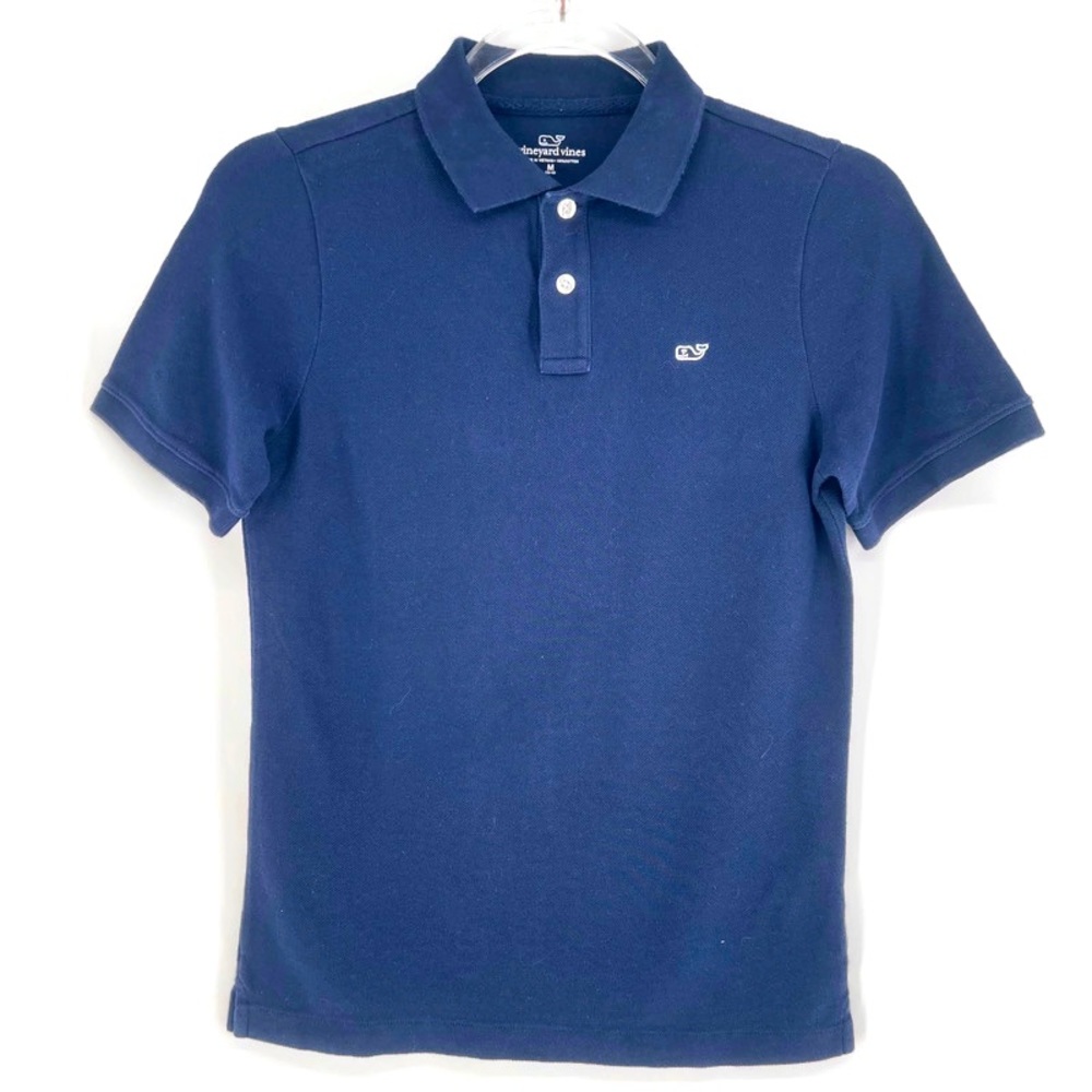 Vineyard Vines Boys Size M Navy Blue Polo S/S